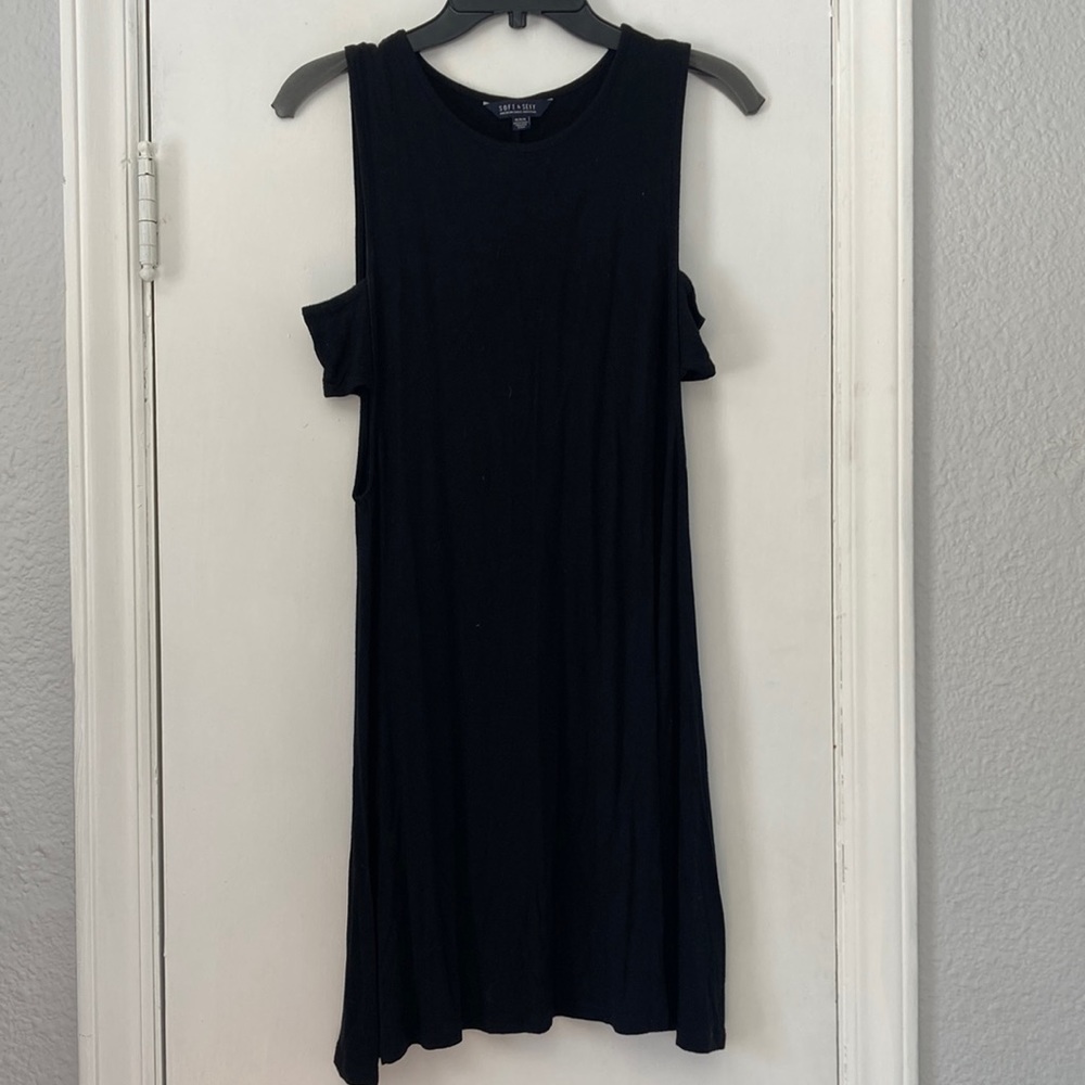 High neck side peek a boo midi